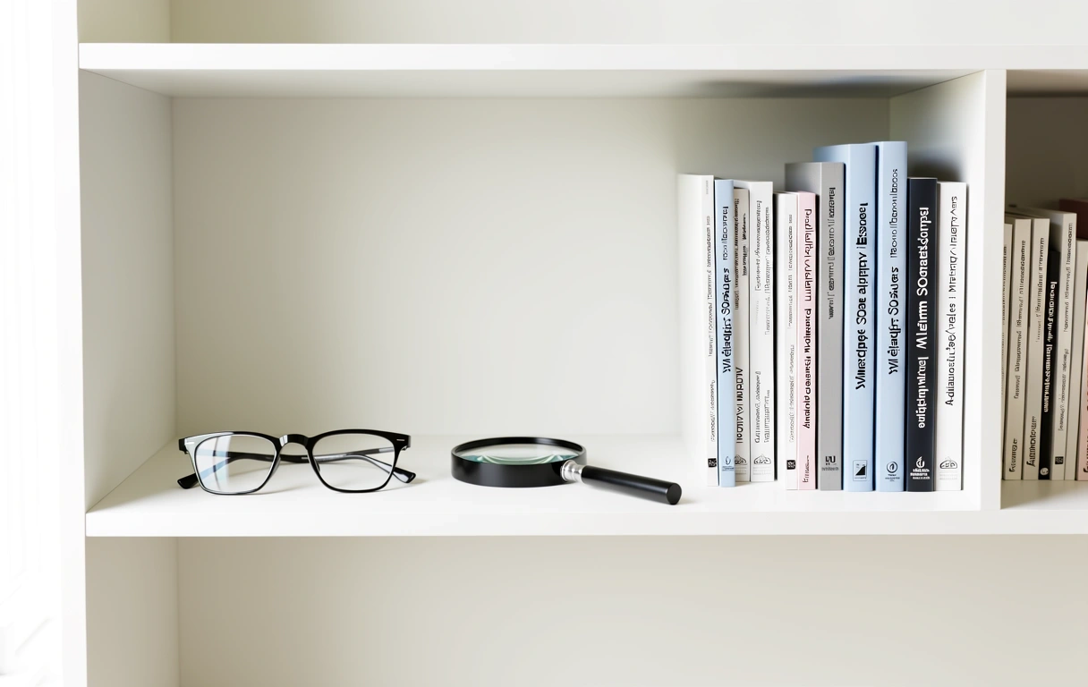Detalle de elementos ópticos en nuestra oficina