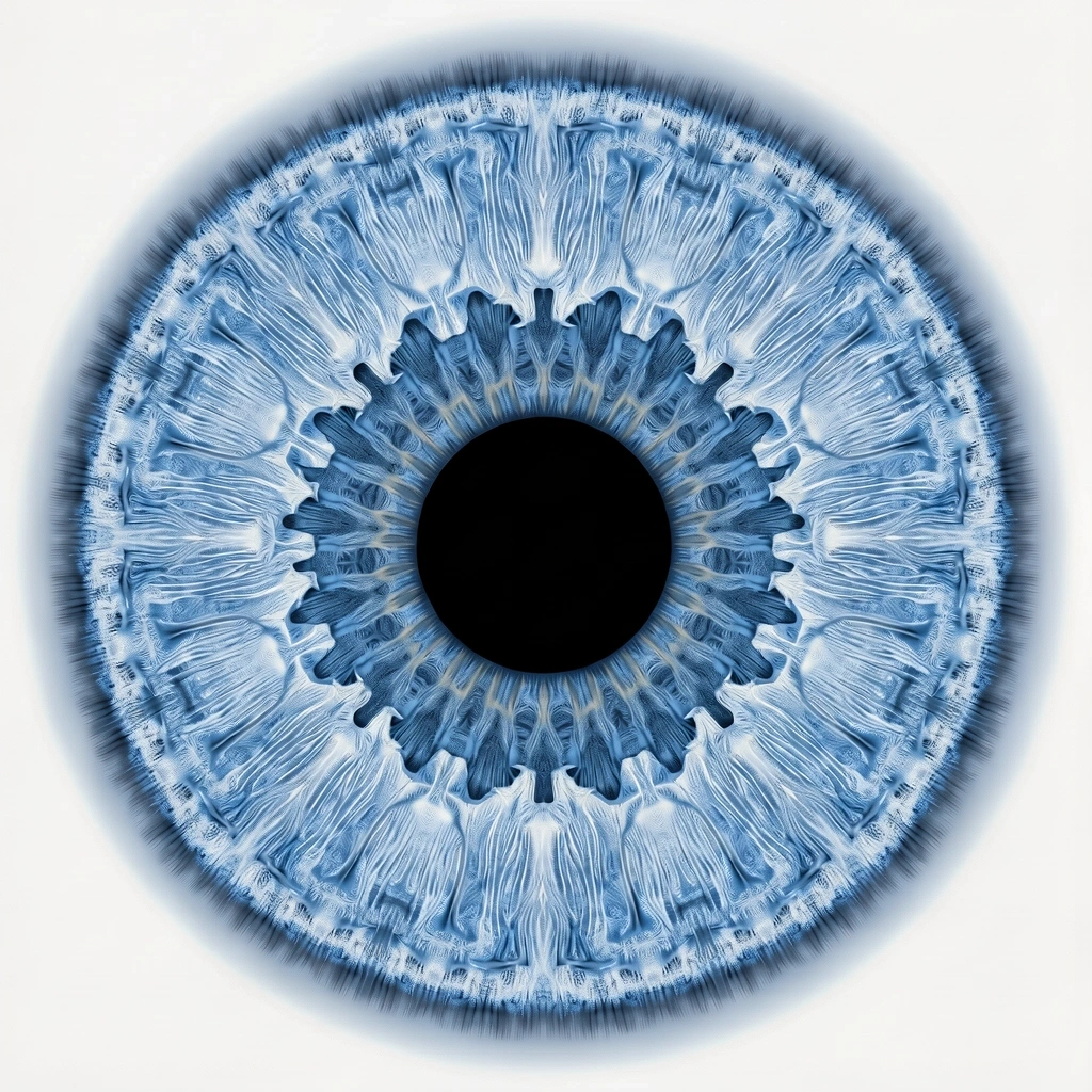 Macro de iris humano
